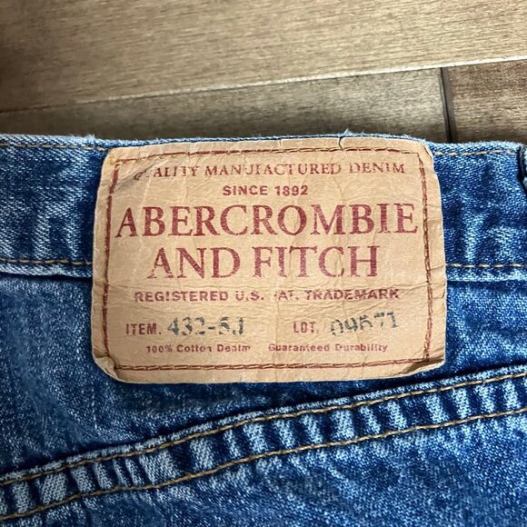 Vintage Y2K Abercrombie & Fitch 1892 Women’s Jeans 26x32 Blue Button Fly Flare - Picture 12 of 12
